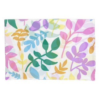 Colorful foliage pillowcase