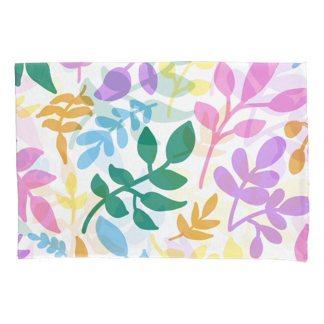 Colorful foliage pillowcase (Front)