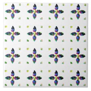 Colorful Four-Leaf Tile