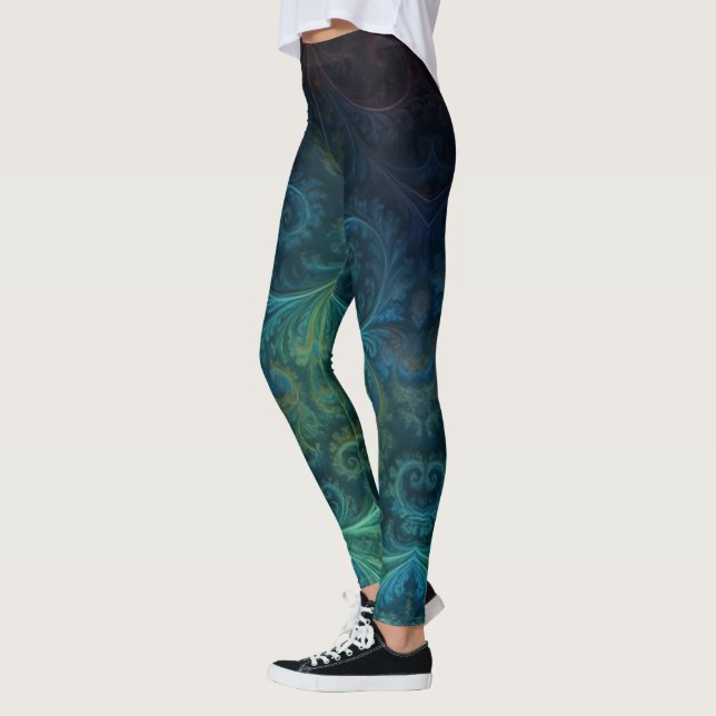 Colorful Fractal Leggings (Left)