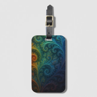 Colorful Fractal Luggage Tag
