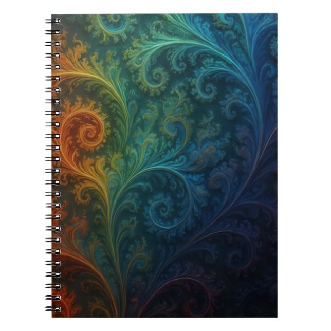 Colorful Fractal Notebook (Front)