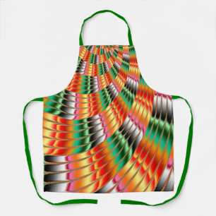 Colorful Fractal Swirl Apron