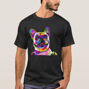 Colorful frenchie  french bulldog owner T-Shirt