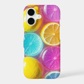 Colorful Fruit Slice Design with Glossy Texture