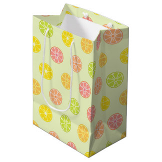 COLORFUL FRUIT SLICES MEDIUM GIFT BAG
