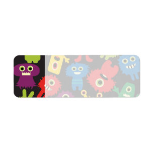 Colorful Fun Monsters Créatures Motif