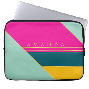 Colorful Funky Stylish Chic Trendy  Laptop Sleeve