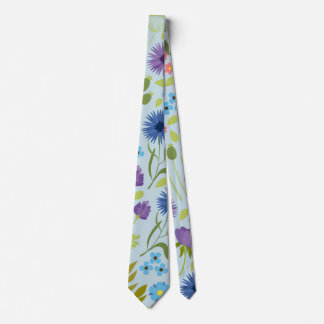 Colorful Garden Flowers Wildflower Spring Meadow  Tie