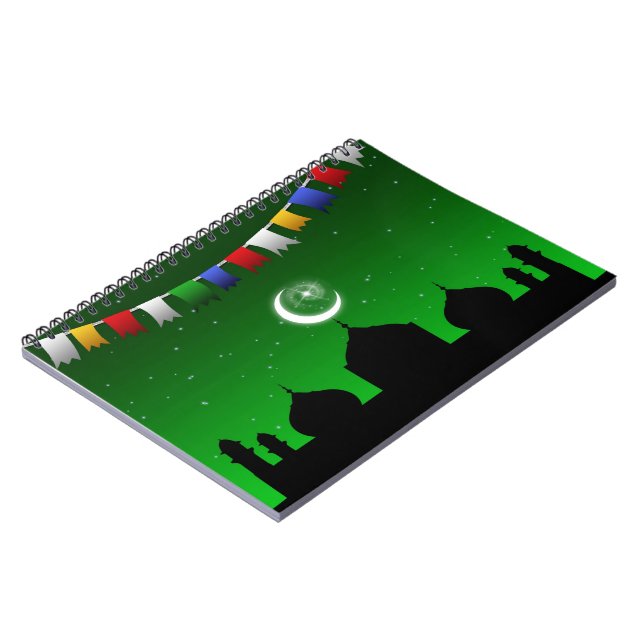 Colorful Garland with Mosque Notebook (Left Side)
