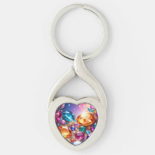 Colorful Gems & Jewels Keychain