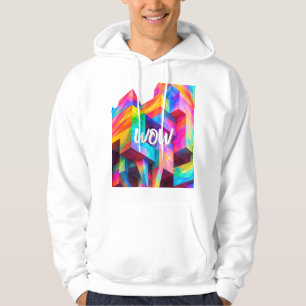 Colorful Geometric Abstract Vibrant Mode Hoodie
