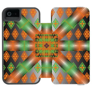 Colorful Geometric Boho iPhone Wallet Case – Moder Incipio Watson™ iPhone 5 Wallet Case