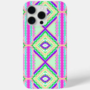 Colorful Geometric Boho Pattern iPhone 15 Pro Max Case