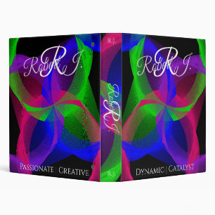 Colorful Geometric Circular Blend Binder