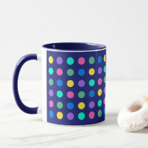 Colorful Geometric Dots Drinkware Design - 