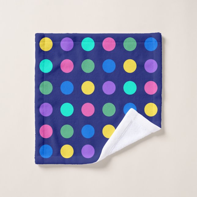 Colorful Geometric Dots Wash Cloth (Wash Cloth)