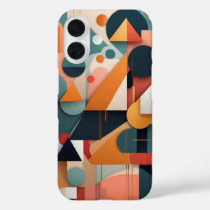 Colorful Geometric Lines iPhone 16 Case