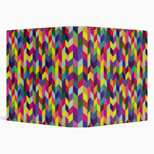 Colorful Geometric Pattern Design – Modern Stylish Binder