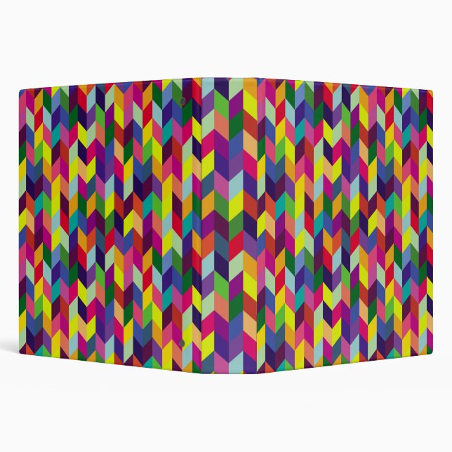 Colorful Geometric Pattern Design – Modern Stylish Binder (Background)