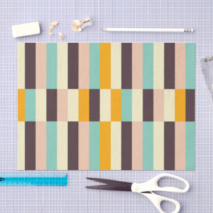 Colorful geometric pattern with vertical stripes tissue paper
