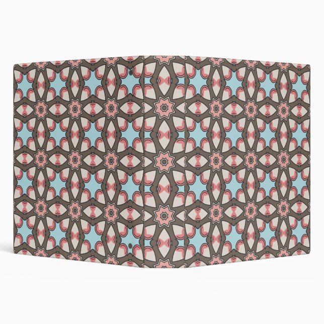Colorful Geometric Shapes Pattern – Modern Abstrac Binder (Background)