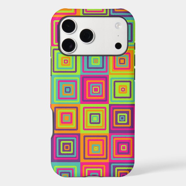 Colorful Geometric Squares (Back)