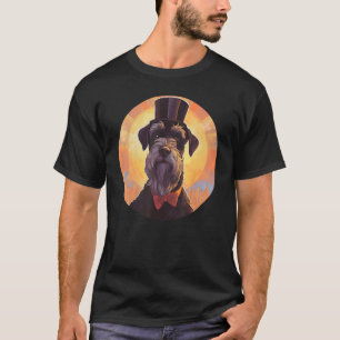 Colorful Giant Schnauzer Dog Dad Mom Best Dog 1 T-Shirt
