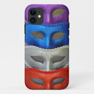 Colorful glitter masks iPhone 11 case