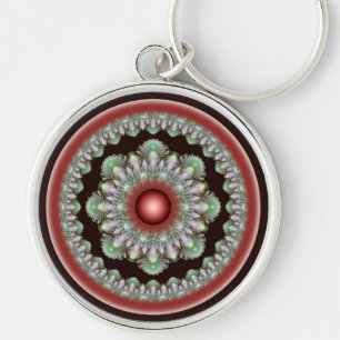 Colorful glossy ornament keychain