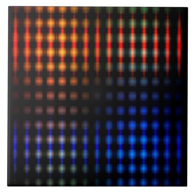 Colorful glowing lights tile (Front)