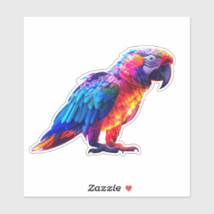 Colorful Glowing Parrot