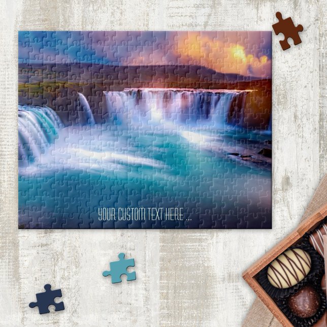 Colorful Godafoss Iceland Waterfall Puzzle (Creator Uploaded)