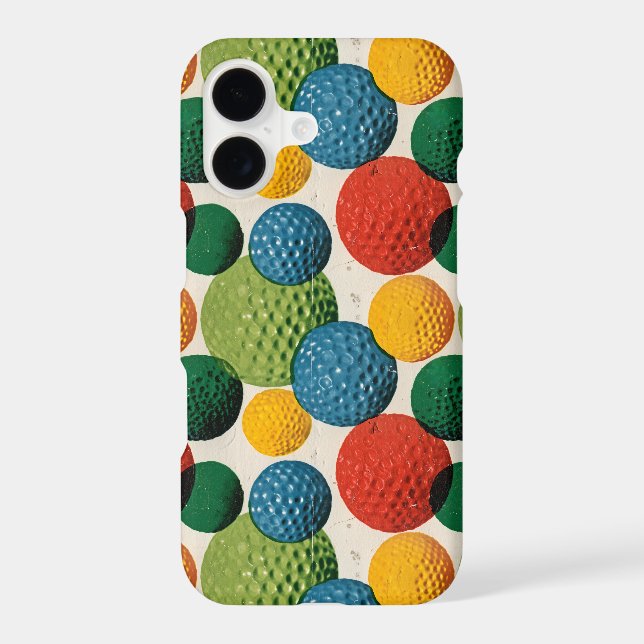 Colorful Golf Ball Pattern (Back)