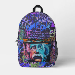 Colorful Graffiti Art, Printed Backpack