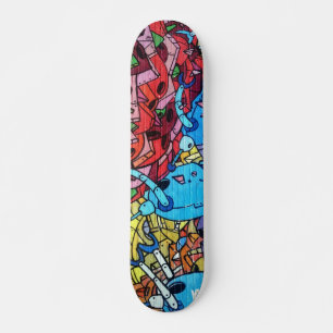 Colorful Graffiti Art Skateboard