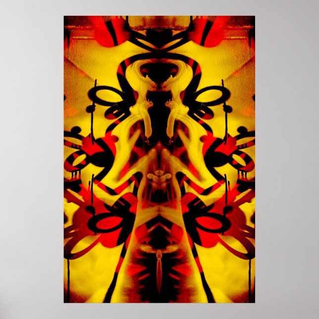 Colorful Graffiti pattern Poster (Front)