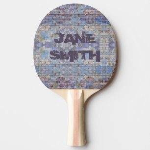 Colorful Graffiti Wall Street Art Personalized Ping Pong Paddle