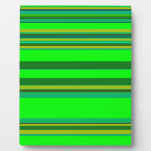 Colorful Green Stripe Customized Designer Pattern Plaque
