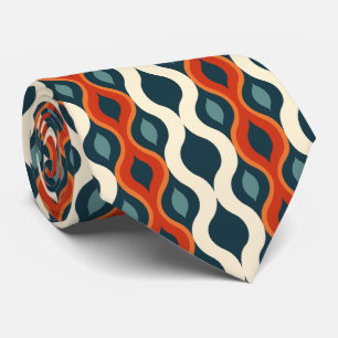 Colorful Groovy Retro Neck Tie