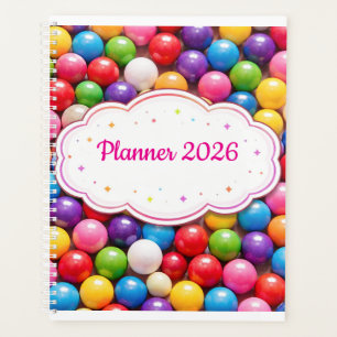 Colorful Gumball Planner Cover 