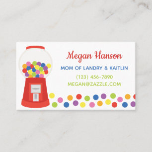 Colorful Gumballs Business or Contact Cards