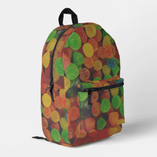 Colorful Gumdrops Candy Quirky Printed Backpack