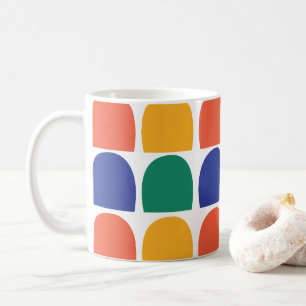 Colorful Half Circle Geometric Coffee Mug