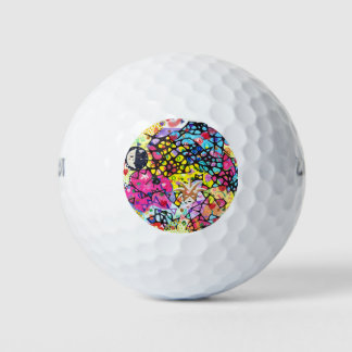 Colorful Hand-painted design Golf Balls