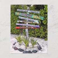 COLORFUL HANDMADE WOODEN SIGNS /RUM PT., GR.CAYMAN