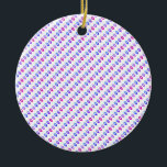 Colorful Hanukkah Dreidels Ceramic Ornament<br><div class="desc">A cheeky ornament with Hanukkah dreidels - a somewhat subversive design for the season of many Holidays!</div>