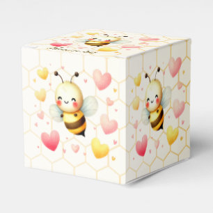 Colorful Happy Little Honey Bee Baby Shower Cute Favor Box