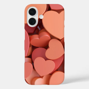 Colorful Heart Cluster iPhone 16 Case