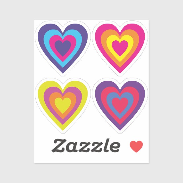Colorful hearts (Sheet)